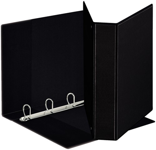 Presentatieringband Esselte Deluxe A4 4-rings D-mech 30mm zwart