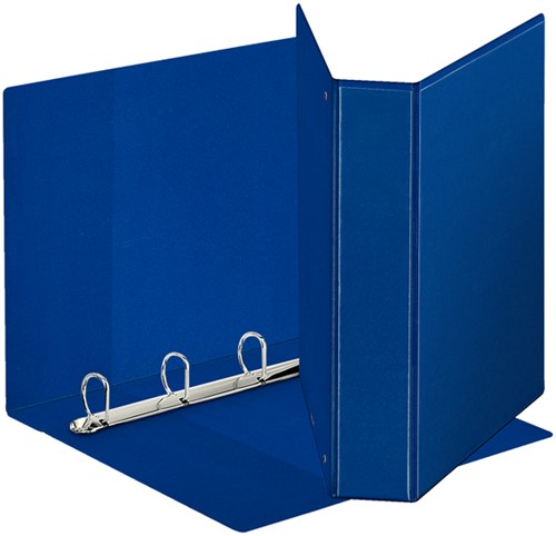 Presentatieringband Esselte Deluxe A4 4-rings D-mech 30mm blauw