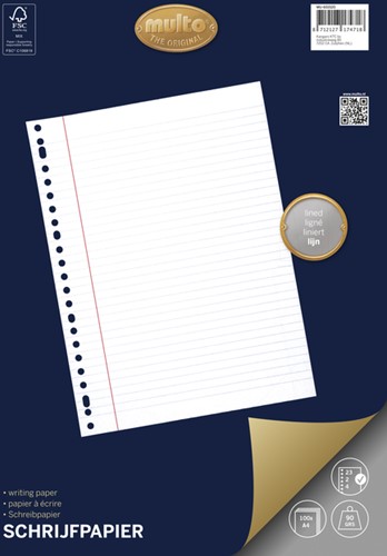 Interieur Multo A4 23-rings lijn100vel