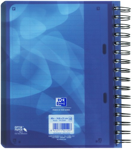 Projectboek Oxford School A5+ 2-gaats lijn 120vel blauw-2