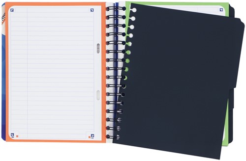 Projectboek Oxford School A5+ 2-gaats lijn 120vel blauw-3