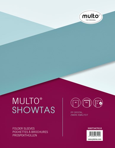 Showtas Multo 17-gaats PP 0.14mm glad