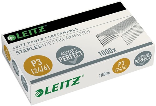 Nieten Leitz P3 24/6 verzinkt 1000 stuks
