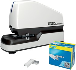 Nietmachine elektrisch Rapid Optima 70 70vel zilver/zwart