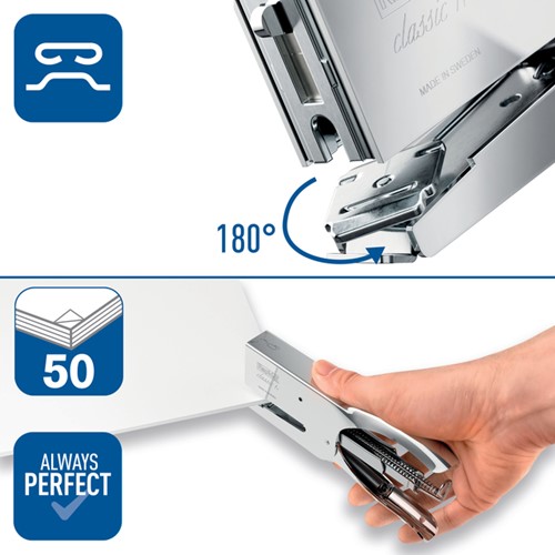 Niettang Rapid 1DX 50vel 24/6 chroom-3