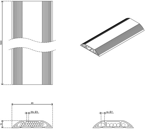 Kabelbrug 3 meter zwart-2