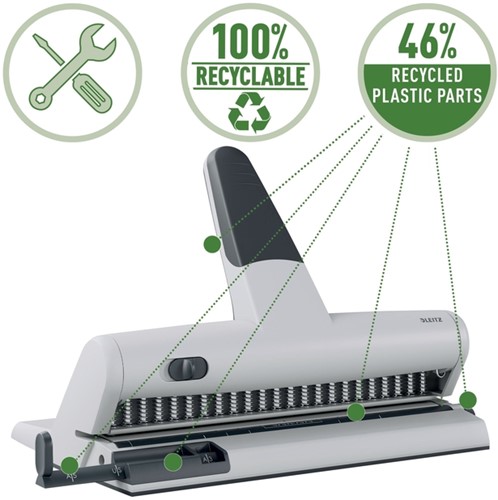 Perforator Leitz 5115 23-gaats 15vel zilver-3