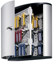 Sleutelkast Durable 54haken 302x280x118mm aluminium-3
