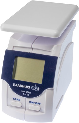 Briefweger Raadhuis basic tot 500gram kunststof wit-2