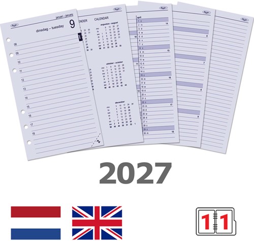 Agendavulling 2027 Kalpa Personal 1dag/1pagina-2