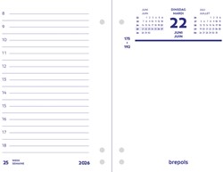 Omlegblok 2021 Brepols 3 boorgaten 1 dag/2 pagina 8.4x12cm