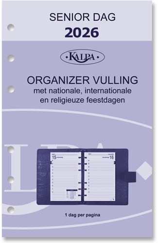 Agendavulling 2021 Kalpa Senior 1 dag/1pagina