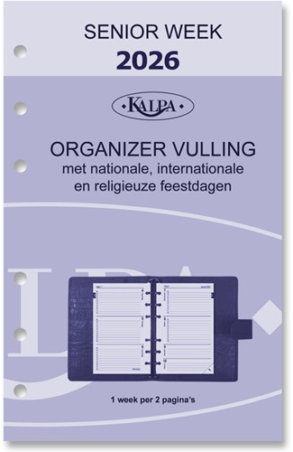 Agendavulling 2021 Kalpa Senior 7 dag/2pagina's