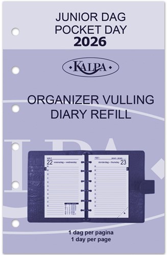 Agendavulling 2021 Kalpa Pocket Junior 1dag/1pagina