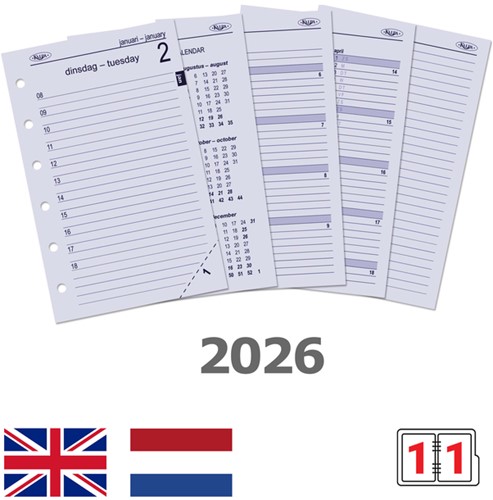 Agendavulling 2021 Kalpa Pocket Junior 1dag/1pagina-2