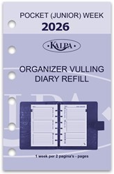 Agendavulling 2021 Kalpa Pocket Junior 7dag/2pagina's