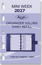Agendavulling 2027 Kalpa Mini 7dagen/2pagina's