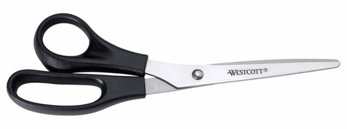Schaar Westcott Buro 210mm RVS met kunststof grip linkshandi