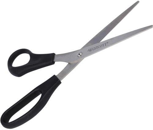 Schaar Westcott Buro 210mm RVS met kunststof grip linkshandi-3