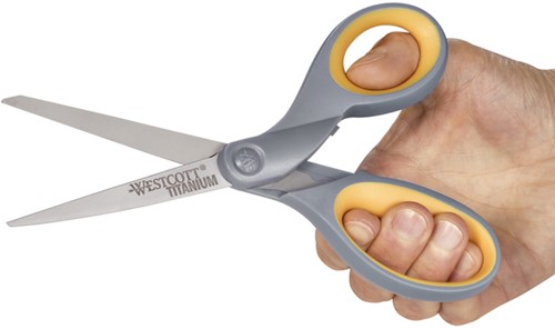 Schaar Westcott Titanium 210mm met softgrip-3