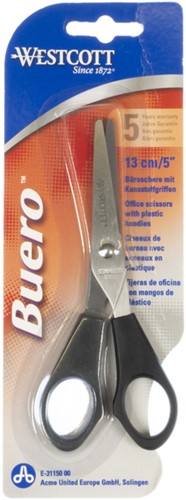 Schaar Westcott Buro 130mm RVS met kunststof grip-2