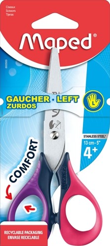 Schaar Maped 130mm Sensoft assorti linkshandig-3
