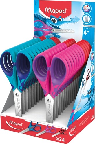 Schaar Maped Essentials soft 13cm rechtshandig assorti