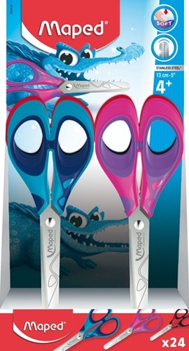 Schaar Maped Essentials soft 13cm rechtshandig assorti-2