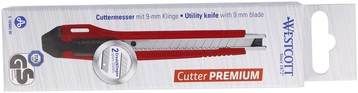 Snijmes Westcott Premium 9mm met metalen geleiding rood-2