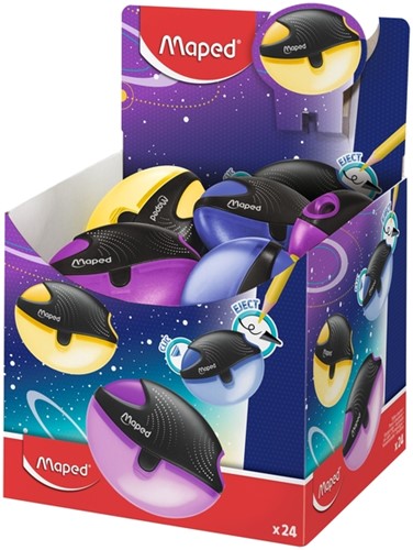 Puntenslijper Maped Galactic 1gaats display à 24stuks ass