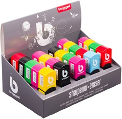 Puntenslijper/ gum Bruynzeel Teens assorti