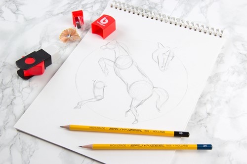 Puntenslijper/ gum Bruynzeel Teens assorti-2