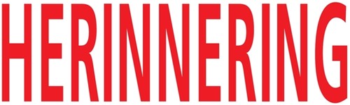 Woordstempel Colop Printer 20 herinnering rood-2