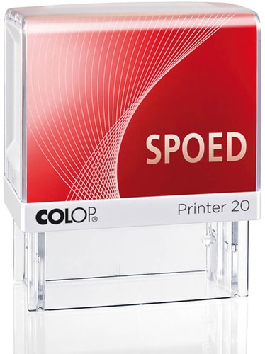 Woordstempel Colop Printer 20 spoed rood
