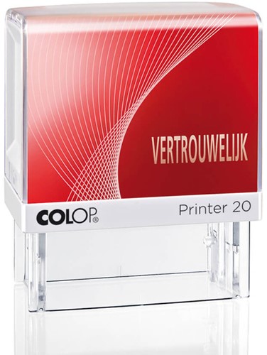 Woordstempel Colop Printer 20 vertrouwelijk rood