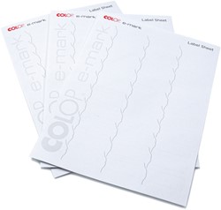 Label Colop E-mark 48x18mm 300 stuks wit