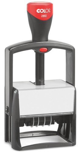 Woord-datumstempel Colop 2860 +bon 46x66