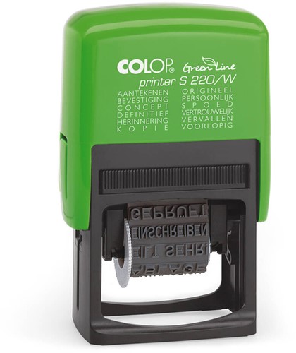 Woordstempel Colop 220W green line