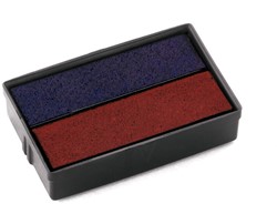 Stempelkussen Colop 6E/10 rood blauw