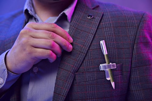 Terry Clip tbv 3 pennen/potlood zilverkleurig-3