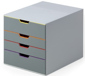 Ladenbox Durable Varicolor 4 laden grijs-2