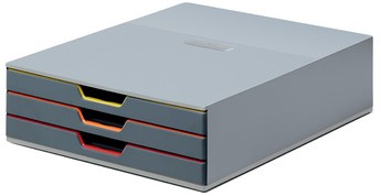 Ladenbox Durable Varicolor 3 laden grijs-3