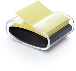 Memoblokdispenser 3M Pro tbv Post-it Z-Notes 76x76mm transparant zwart