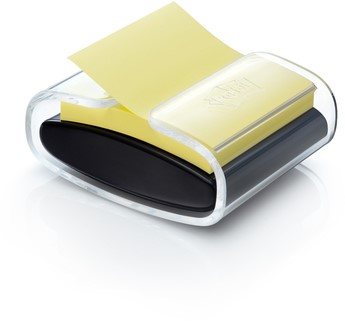 Memoblokdispenser 3M Pro tbv Post-it Z-Notes 76x76mm transparant zwart