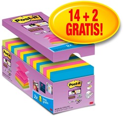 Memoblok 3M Post-it Z-Note S330-16 76x76mm Super Sticky 14+2