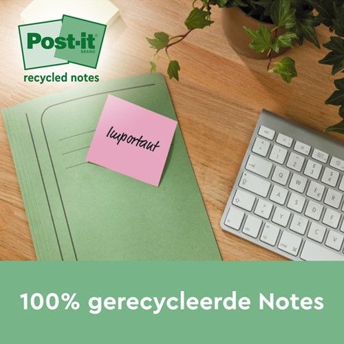 Memoblok 3M Post-it 653-1RPT 38x51mm 24 stuks recycled rainbow pastel-2
