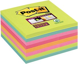 Memoblok 3M Post-it 654-SSRB Super Sticky 76x76mm rainbow-2