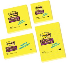Memoblok Post-it 660 Super Sticky 102x152 geel met lijn 75 vel-3
