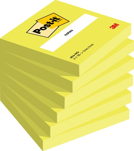 Memoblok 3M Post-it 654-NGR 76x76mm neon groen