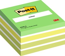 Memoblok 3M Post-it 2028G kubus 76x76mm pastel groen